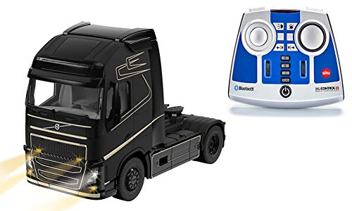 siku 6737, Volvo FH16 LKW, Inkl. Fernsteuermodul, 1:32, Metall/Kunststoff, Schwarz, Ferngesteuert, Steuerung mit App via Bluetooth möglich