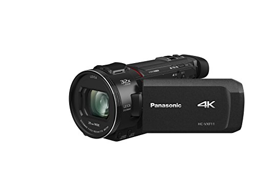 Panasonic HC-VXF11EG-K 4K Camcorder (LEICA DICOMAR Objektiv mit 24x optical and 32x digital zoom, und Full HD Video,mit Sucher, optischer Bildstabilisator)