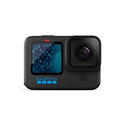 GoPro HERO11 Black - Wasserdichte Action-Kamera mit 5,3K60 Ultra HD-Video, 27 MP Fotos, 1/1,9-Zoll-Bildsensor, Live-Streaming, Webcam, Stabilisierung