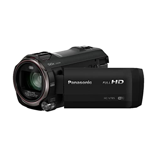 Panasonic HC-V785EG-K Camcorder (Full HD Video, 20x Opt. Zoom, Opt. Bildstabilisator, WiFi, Full HD Zeitlupe) schwarz