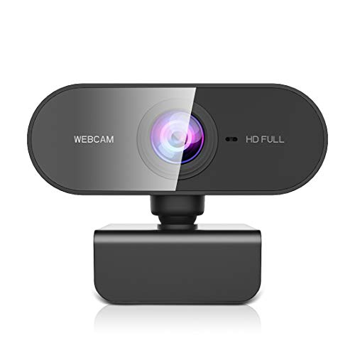 NIYPS OVIFM Webcam mit Mikrofon, Full HD 1080P Streaming Webcam für PC, Laptop, Mac, Plug-and-Play Webcam USB mit Autofokus und Weitwinkel für YouTube, Skype Videoanrufe, Lernen, Konferenz, Spielen