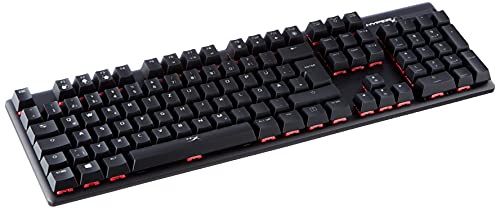 HyperX HX-KB6RDX-DE Alloy Origins, RGB Mechanische Gaming Tastatur, HyperX Red switches (QWERTZ deutsches layout), Schwarz