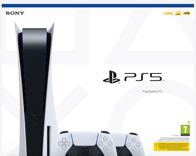 Playstation 5 Console + 2 PS5 DualSense™ Wireless Controller - Weiß