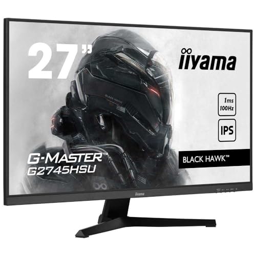 iiyama G-Master Black Hawk G2745HSU-B1 68,5cm 27' IPS LED Gaming Monitor Full-HD HDMI DP USB2.0 1ms FreeSync schwarz