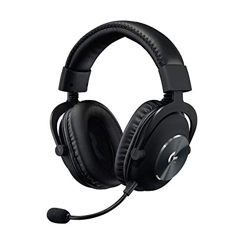 Logitech G PRO X Gamer Over-Ear Headset mit BLUE VO!CE Mikrofon, DTS Headphone:X 7.1, 50mm PRO-G Treibern, 7.1 Surround Sound für Gaming Esport, PC/PS/Xbox/Nintendo Switch - Schwarz