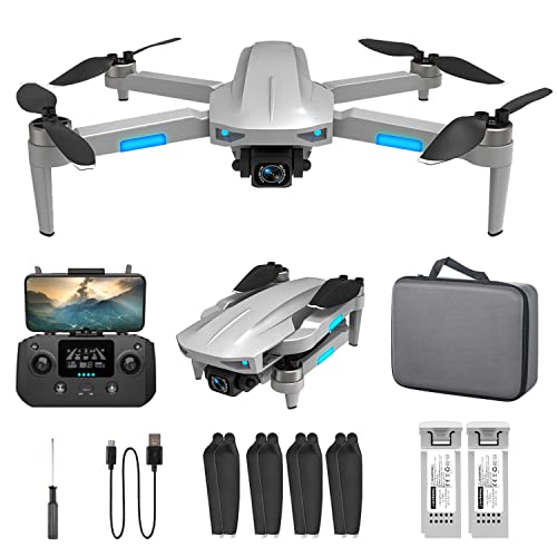 NMY GPS Drohne mit 4K HD Kamera, 5G WIFI Übertragung, 40 Minuten Flugzeit mit 2 Batterien, Ferngesteuerte Drohne mit Bürstenlosem Motor, Handysteuerung, Mehrere Flugmodi, für Anfänger Geeignet