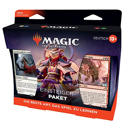 Magic The Gathering Einsteigerpaket 2022, 2 spielfertige Decks, 2 MTG Arena Code-Karte (Deutsche Version), Multi, D05661000