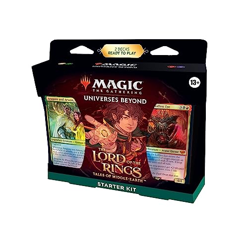 Magic: The Gathering Der Herr der Ringe: Geschichten aus Mittelerde Einsteigerpaket – 2 spielfertigen Decks + 2 Codes, um online zu spielen (Fantasy-Kartenspiel für 2 Spieler) (Englische Version)